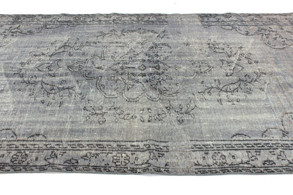 5x9 Turkish Rug Gray ,Vintage Rug, Oushak Rug ,Carpet Rug, Area Rug ,Handmade Rug, Overdye Rug,Gray Rug,Unique Rug,Turkey rug,3293