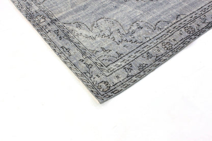 5x9 Turkish Rug Gray ,Vintage Rug, Oushak Rug ,Carpet Rug, Area Rug ,Handmade Rug, Overdye Rug,Gray Rug,Unique Rug,Turkey rug,3293