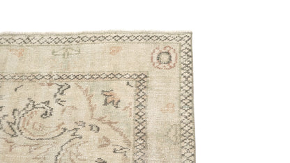 Turkish Oushak Rug 7x12, Large Vintage Beige Carpet Rug, Handmade Rug, Neutral Area rug, Farmhouse Rug, Unique rug, Area rug, 7003