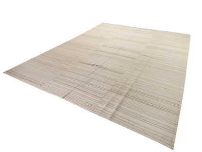 Handmade Beige Area Turkish Vintage Large Oversize Flat weave Kilim Rug 10x13 Rug for Living room Wool Rug Made in Turkey Anatolia 8845