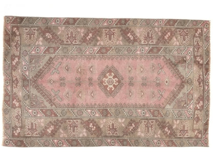 Small Antique Oushak Rug, Turkish Vintage Oushak Rug, Bedroom rug, Unique Rug, Anatolia rug, Handmade rug, Area rug 4x6, 10050