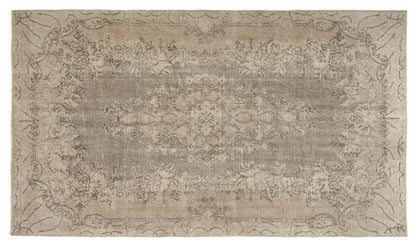 One of a kind Turkish rug, 5x8 Neutral Oushak Rug, Vintage rug Wool, Hand knotted Area Carpet Rug, Unique rug, Turkey rug, 9571