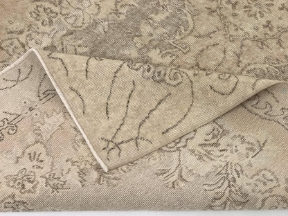 One of a kind Turkish rug, 5x8 Neutral Oushak Rug, Vintage rug Wool, Hand knotted Area Carpet Rug, Unique rug, Turkey rug, 9571