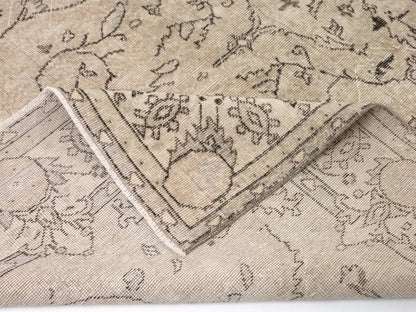 Antique Oushak Rug, Vintage Carpet Rug, Turkish Vintage Rug, Floral Rug, Old Handmade Area Rug, Primitive Rug, Unique rug, 6x10 Rug, 9561