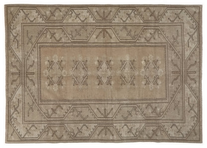 Wool Turkish Rug, Small Area Rug, Vintage Oushak Rug, 5x8 Rug, Handmade Rug, Vintage Small Rug, Bedroom rug, Office rug, Floral rug, 9559