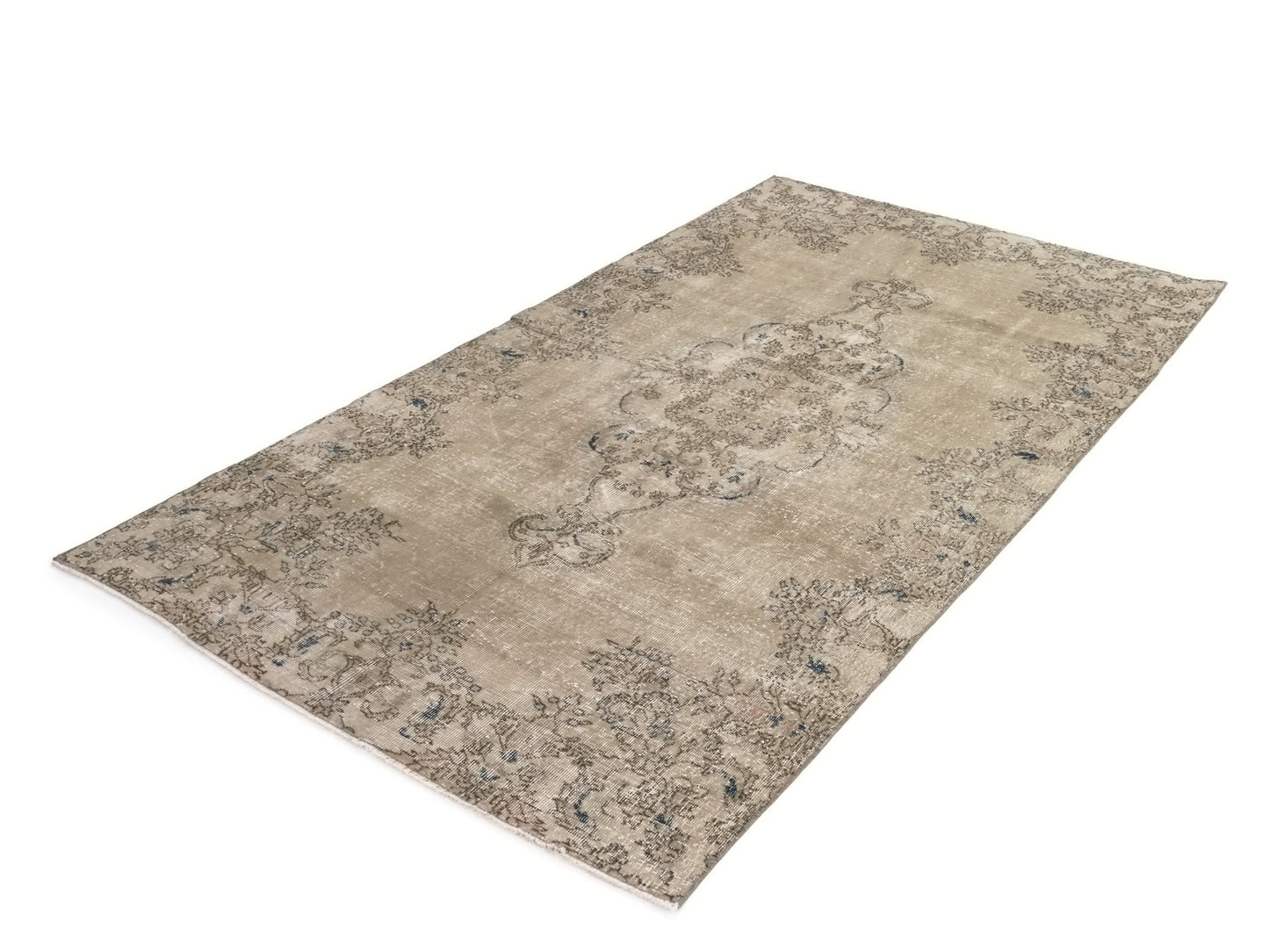 Wool Turkish Rug, Small Area Rug, Vintage Oushak Rug, 5x8 Rug, Handmade Rug, Vintage Small Rug, Bedroom rug, Office rug, Floral rug, 9559