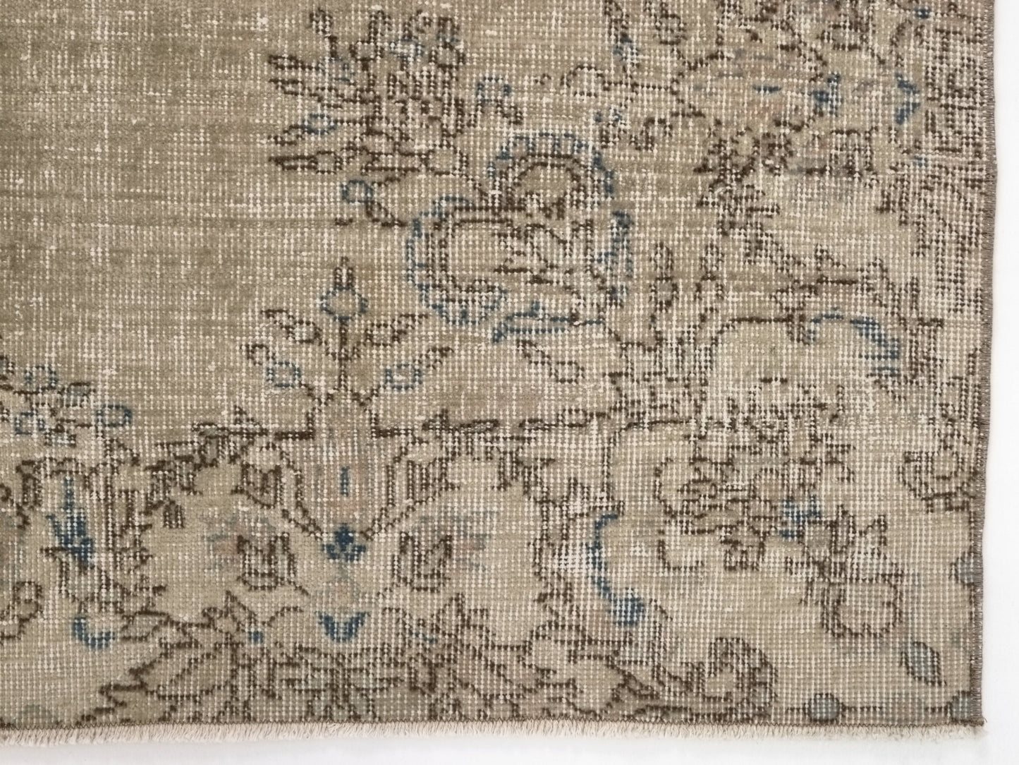 Wool Turkish Rug, Small Area Rug, Vintage Oushak Rug, 5x8 Rug, Handmade Rug, Vintage Small Rug, Bedroom rug, Office rug, Floral rug, 9559