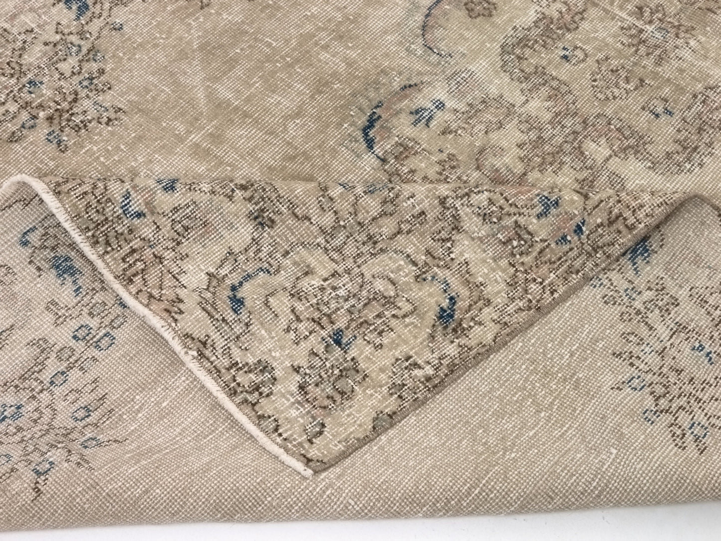 Wool Turkish Rug, Small Area Rug, Vintage Oushak Rug, 5x8 Rug, Handmade Rug, Vintage Small Rug, Bedroom rug, Office rug, Floral rug, 9559