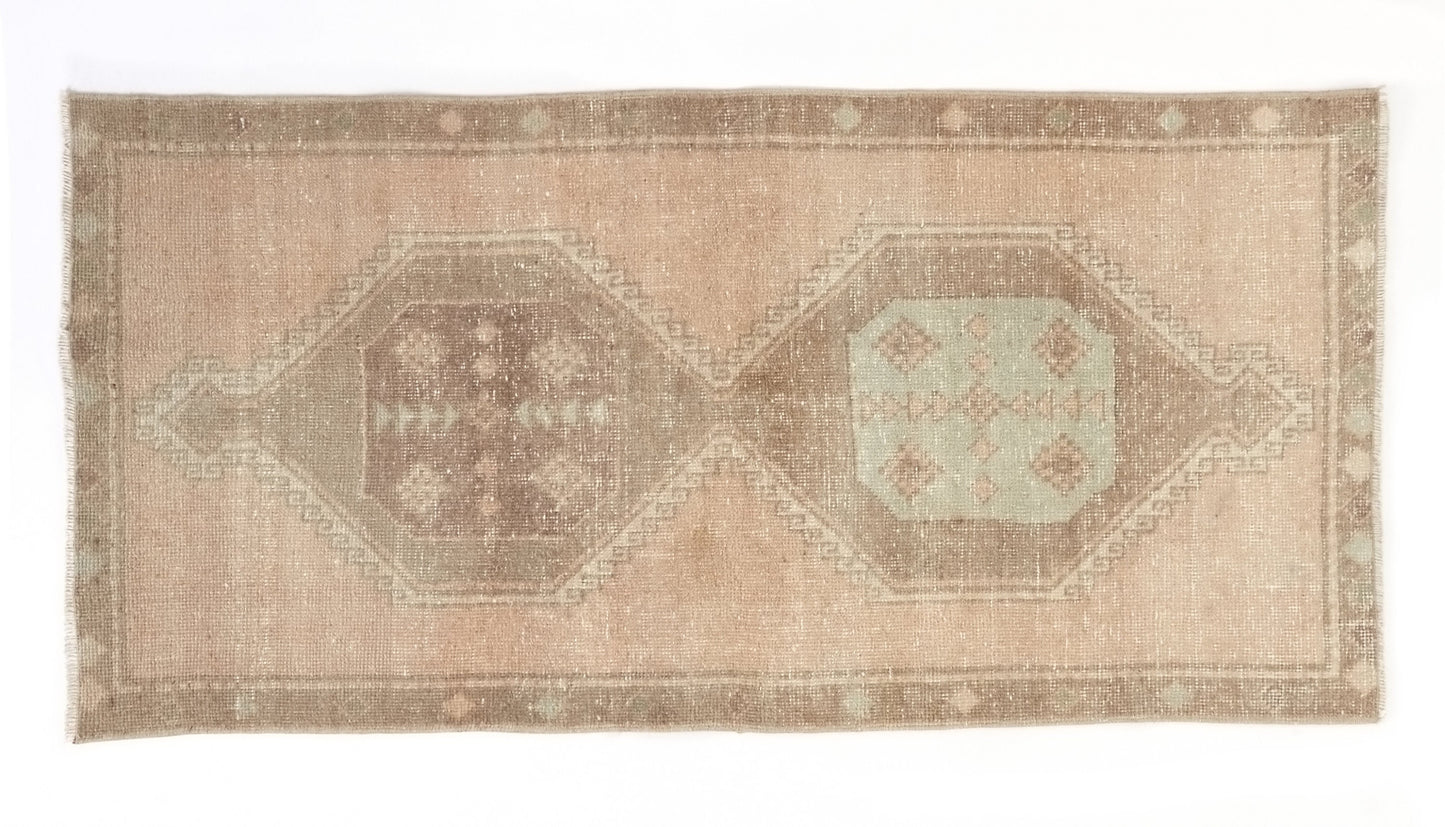 Wool Anatolia Oushak Rug, Handmade Turkish Rug, Carpet Rug, Vintage Oushak Rug, Bedroom Rug, Nursery rug, 3x6 Small Area Rug, 9050
