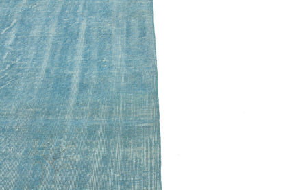 6x8 Turkish Rug Turquois, Overdyed Vintage Carpet Rug, Vintage Rug, Oushak Rug, Turkish Rug 5x8, Coastal Decor, Living Room,3329