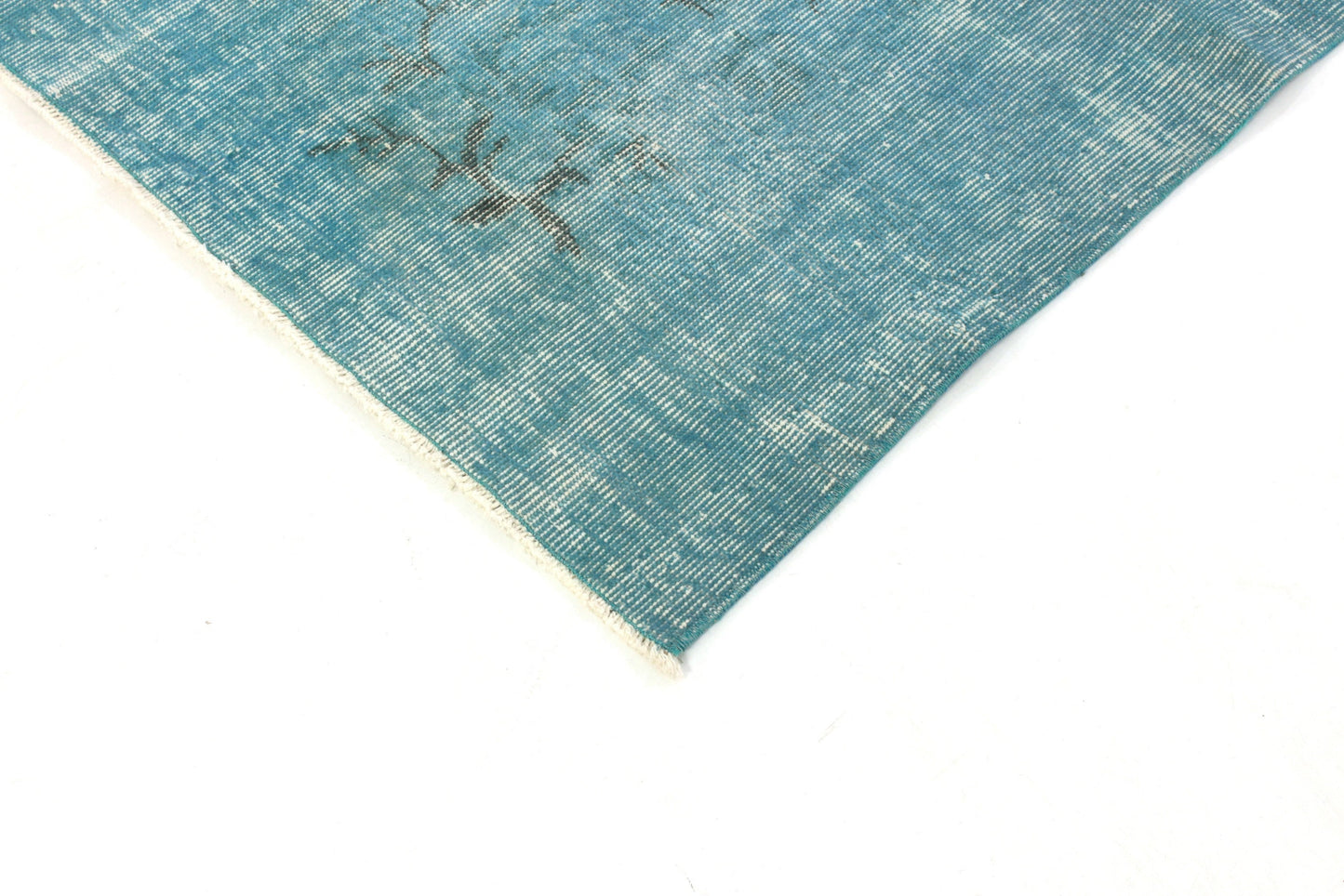 6x8 Turkish Rug Turquois, Overdyed Vintage Carpet Rug, Vintage Rug, Oushak Rug, Turkish Rug 5x8, Coastal Decor, Living Room,3329
