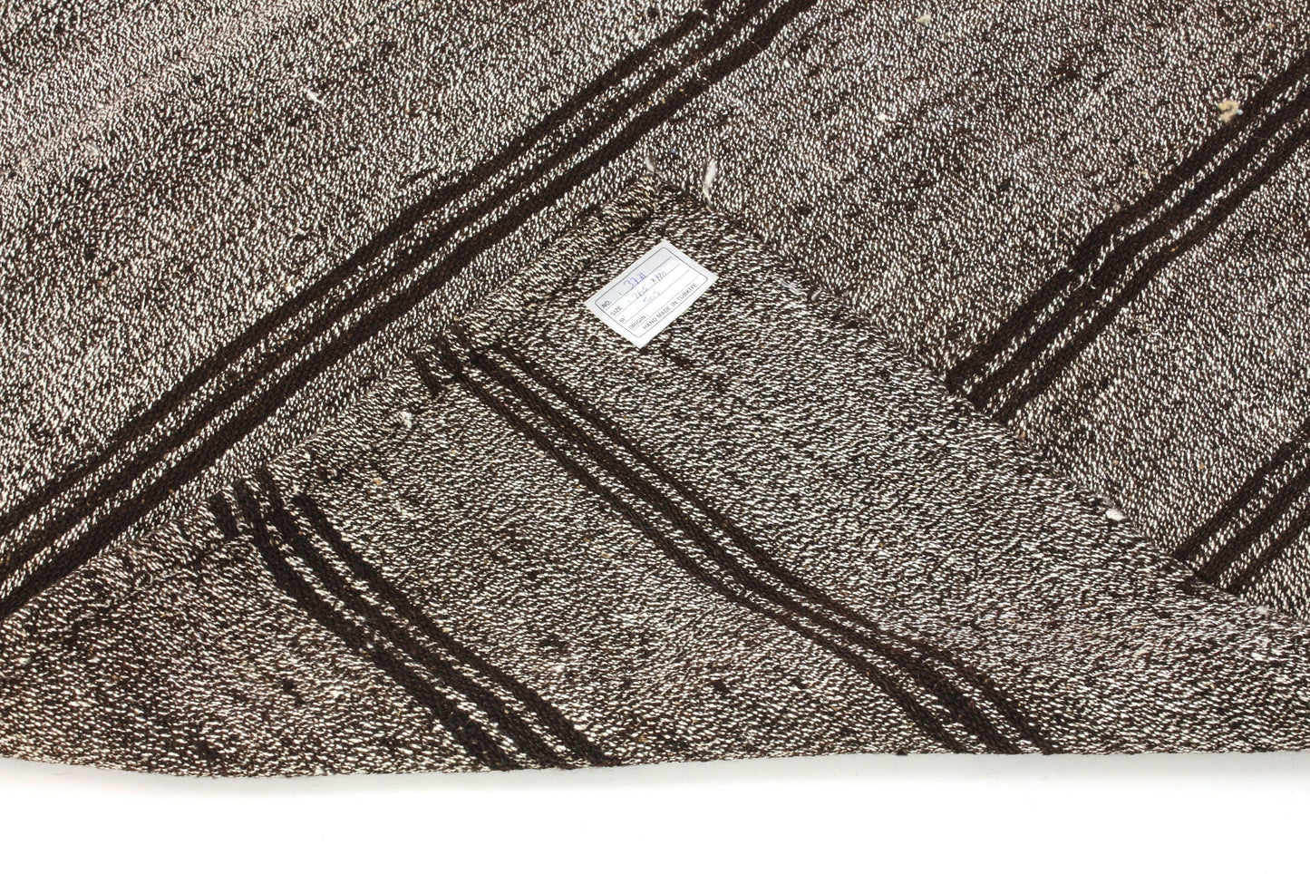 6x9 Gray Black Plain Kilim Rug, Turkish Vintage Kilim Rug, Handmade Area Floor Rug, Modern Rug, Area Rug, Minimalist Decor,3781