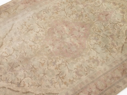 Muted Anatolia Oushak Rug, Small Vintage Carpet Rug, Handmade Wool Turkish rug 3x4, Bedroom rug, Turkish Carpet, Pastel Turkish Rug, 9044