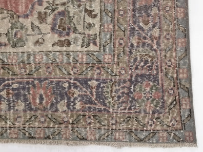 Bohemian Oushak Rug, Vintage Turkish Oushak Rug, 7x11 Area rug, Carpet rug, Anatolia rug, Unique Rug, Eclectic Decor, Living room rug, 9015