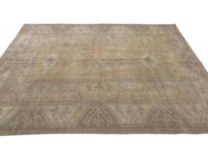 Muted Oushak Rug, Vintage Turkish Oushak Rug, 6x9 Turkish Rug, Beige Rug, Antique rug, Old Rug, Handmade rug, Area rug 6x9, Neutral rug,8815