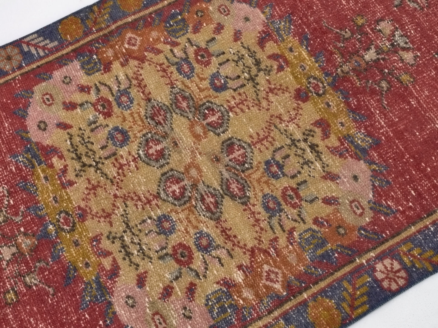Anatolia Oushak Rug, Small Vintage Rug, Bohemian Turkish rug, 3x5 Small Rug, Ethnic rug, Floor rug, Wool Rug,Antique Rug,Eclectic Decor,8778