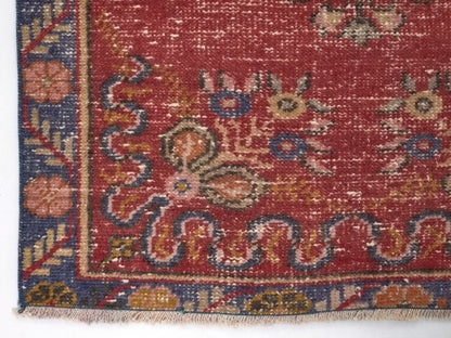 Anatolia Oushak Rug, Small Vintage Rug, Bohemian Turkish rug, 3x5 Small Rug, Ethnic rug, Floor rug, Wool Rug,Antique Rug,Eclectic Decor,8778