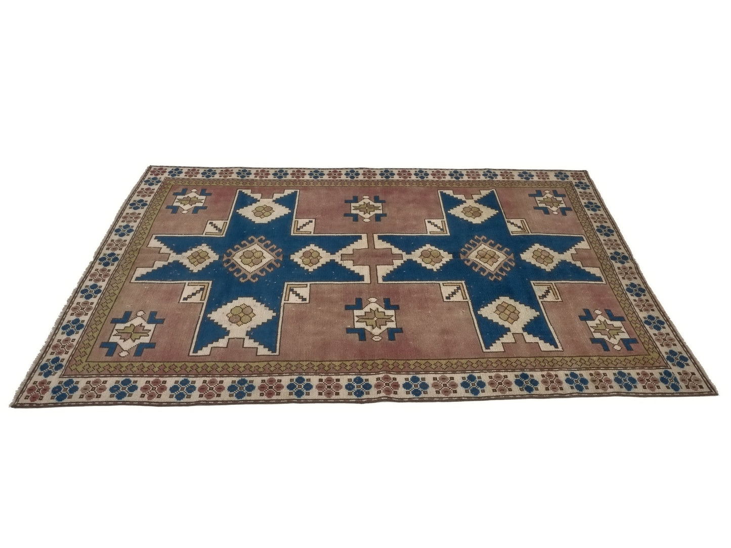 5x8 Turkish Oushak Vintage Rug, Handmade Area Carpet rug, Bedroom rug, Bohemian rug, Floor rug, Living room rug, Anatolia rug, 8762
