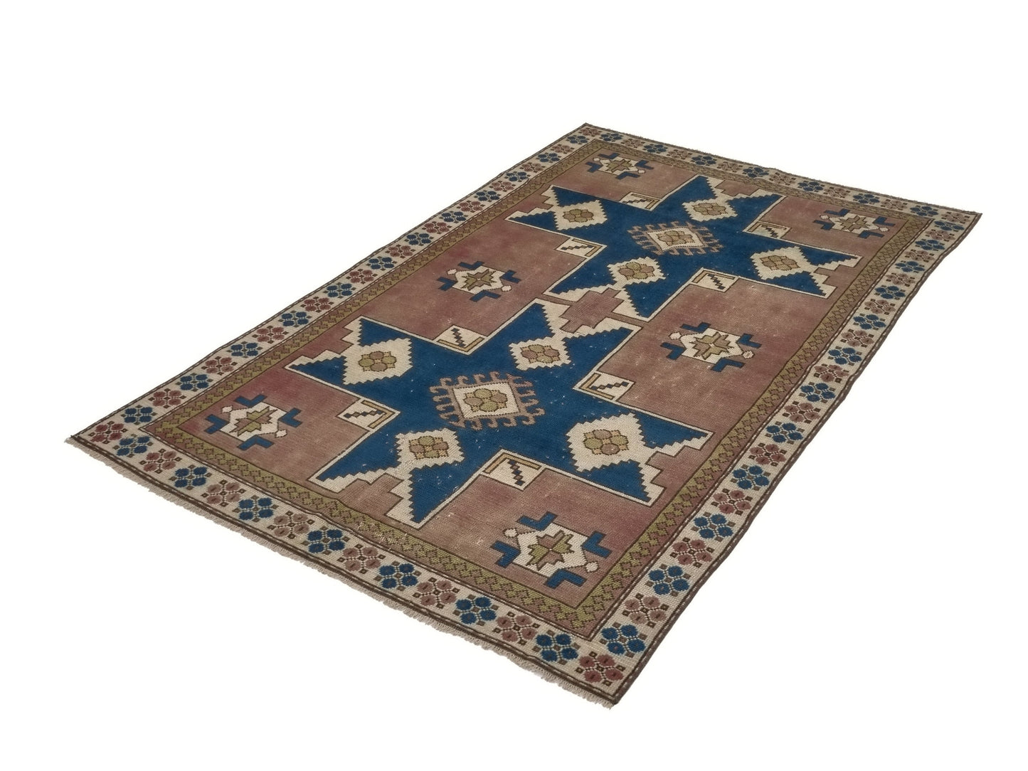 5x8 Turkish Oushak Vintage Rug, Handmade Area Carpet rug, Bedroom rug, Bohemian rug, Floor rug, Living room rug, Anatolia rug, 8762