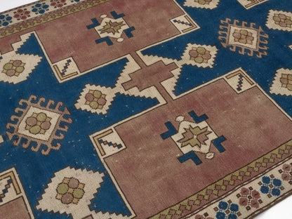 5x8 Turkish Oushak Vintage Rug, Handmade Area Carpet rug, Bedroom rug, Bohemian rug, Floor rug, Living room rug, Anatolia rug, 8762