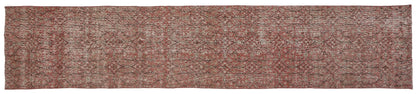 2x11 Orange Runner Rug, Carpet runner, Turkish Runner, Floor Runner Rug, Vintage Oushak Runner, Hallway Rug, Kitchen rug, Boho decor, 8696