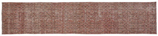 2x11 Orange Runner Rug, Carpet runner, Turkish Runner, Floor Runner Rug, Vintage Oushak Runner, Hallway Rug, Kitchen rug, Boho decor, 8696