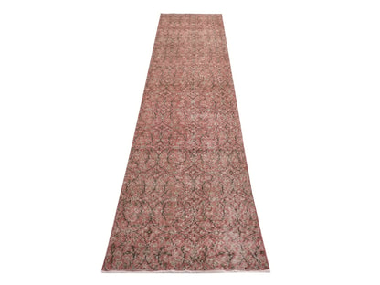 2x11 Orange Runner Rug, Carpet runner, Turkish Runner, Floor Runner Rug, Vintage Oushak Runner, Hallway Rug, Kitchen rug, Boho decor, 8696