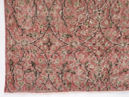 2x11 Orange Runner Rug, Carpet runner, Turkish Runner, Floor Runner Rug, Vintage Oushak Runner, Hallway Rug, Kitchen rug, Boho decor, 8696