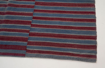 6x9 Vintage Turkish Kilim rug,6.4x8'9 ft,Striped rug,Pale rug,Unique rug,Farmhouse rug,Neutral rug,Area rug 6x9,Living room rug,9699