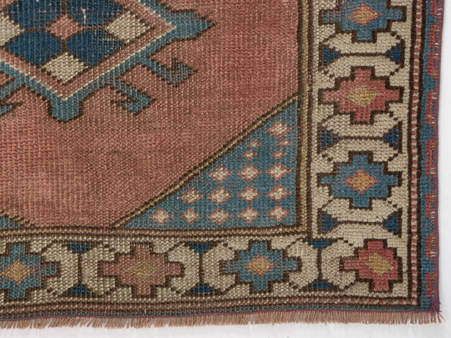 Vintage Oushak Rug , Small Turkish rug , 3x5 Area rug , Handmade Anatolian rug ,Soft rug, Antique Neutral rug, Wool rug, 8647