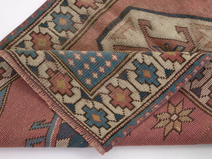 Vintage Oushak Rug , Small Turkish rug , 3x5 Area rug , Handmade Anatolian rug ,Soft rug, Antique Neutral rug, Wool rug, 8647