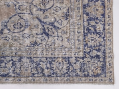 Faded Area Rug, Turkish Carpet rug, Vintage Oushak Rug, Neutral Rug, 7x10 Rug, Scandinavian Decor, Living room, One of a kind, RUG, 10334