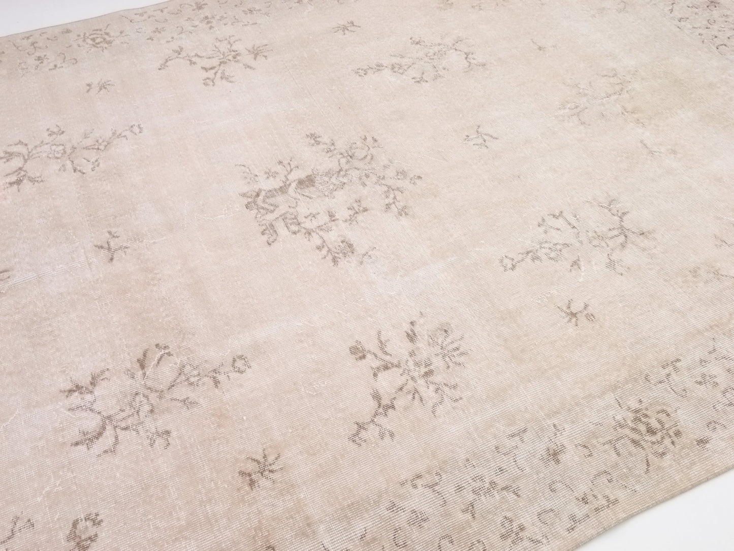 Beige Rug 7x11, Turkish Oushak Vintage Rug, Unique Rug, Area Handmade Wool Rug, Carpet Rug, Farmhouse rug, Faded rug, Living room rug,10300