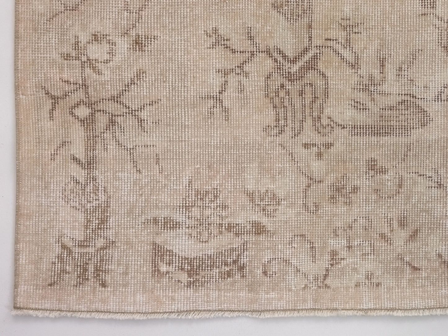 Beige Rug 7x11, Turkish Oushak Vintage Rug, Unique Rug, Area Handmade Wool Rug, Carpet Rug, Farmhouse rug, Faded rug, Living room rug,10300