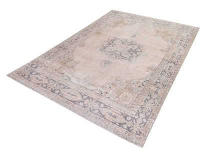 7x10 Pink rug, Turkish rug, Faded rug, Neutral Oushak rug, Vintage Area rug, Handmade Rug, One of a kind Carpet rug, Area rug 7x10, 10295