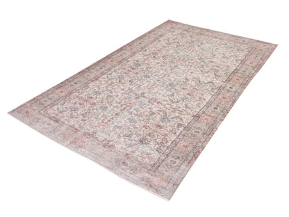 Turkish Oushak Rug 5x9, Vintage Beige Carpet Rug, Handmade Rug, Neutral Area rug, Home decor, Farmhouse Rug, Unique rug, Area rug, 10239