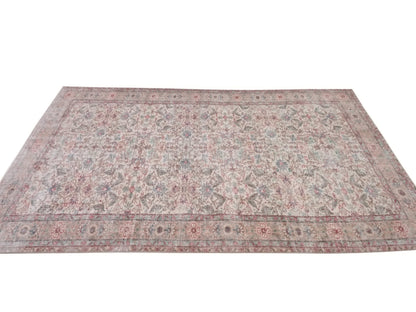 Turkish Oushak Rug 5x9, Vintage Beige Carpet Rug, Handmade Rug, Neutral Area rug, Home decor, Farmhouse Rug, Unique rug, Area rug, 10239
