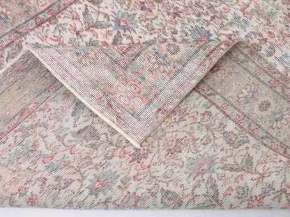 Turkish Oushak Rug 5x9, Vintage Beige Carpet Rug, Handmade Rug, Neutral Area rug, Home decor, Farmhouse Rug, Unique rug, Area rug, 10239