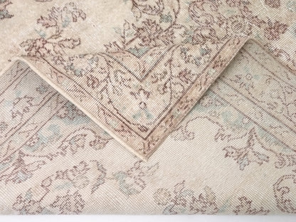 Faded Carpet rug, Handmade rug, Muted Rug, Oushak Vintage Turkish rug, Unique rug, Living room rug, Farmhouse decor, Antique RUG 5x8,10217