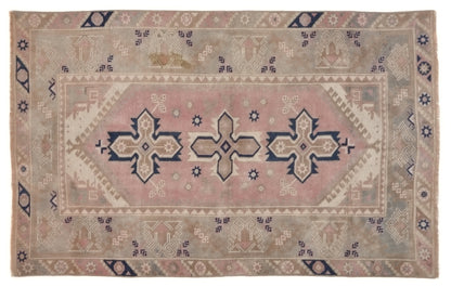 Pastel Turkish rug, Anatolia Oushak Rug, Vintage Area rug, Boho rug, Fine rug, 4x6 rug, Tribal rug, Nursery rug, Ethnic rug, Oriental, 10065