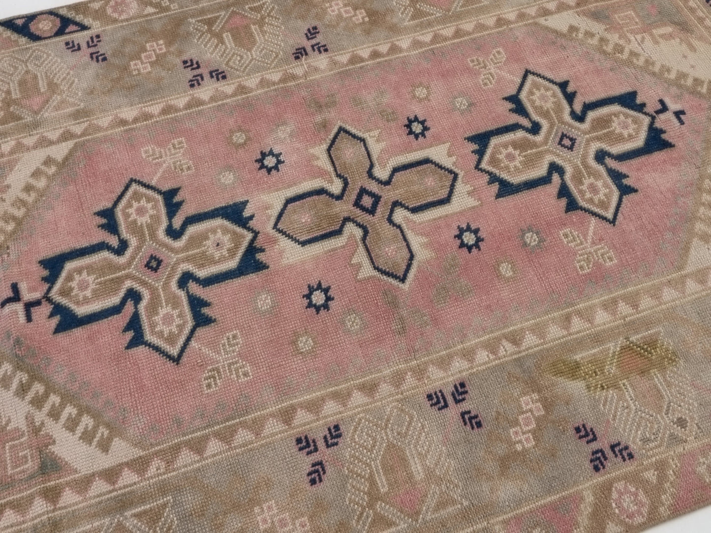 Pastel Turkish rug, Anatolia Oushak Rug, Vintage Area rug, Boho rug, Fine rug, 4x6 rug, Tribal rug, Nursery rug, Ethnic rug, Oriental, 10065