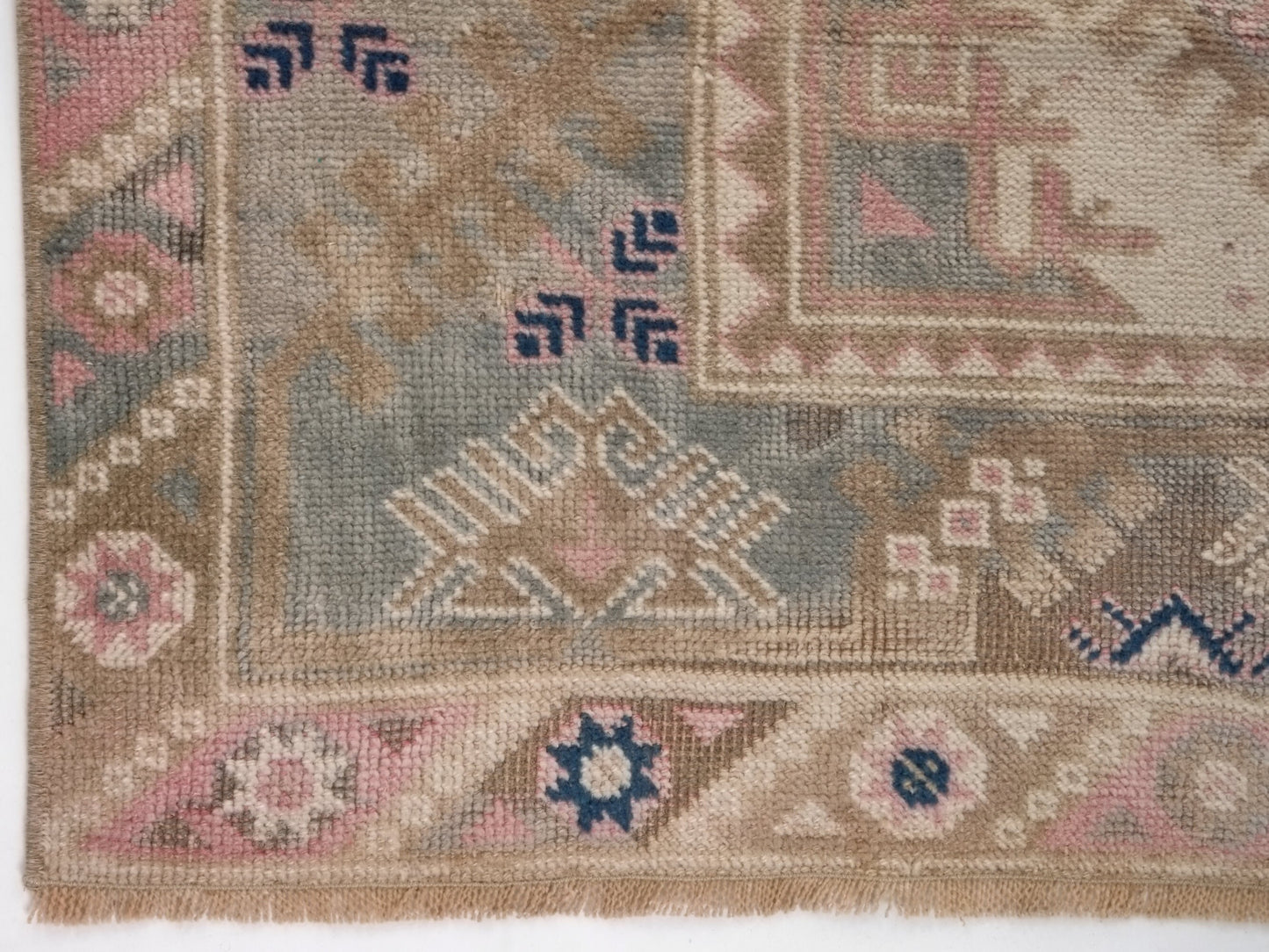 Pastel Turkish rug, Anatolia Oushak Rug, Vintage Area rug, Boho rug, Fine rug, 4x6 rug, Tribal rug, Nursery rug, Ethnic rug, Oriental, 10065