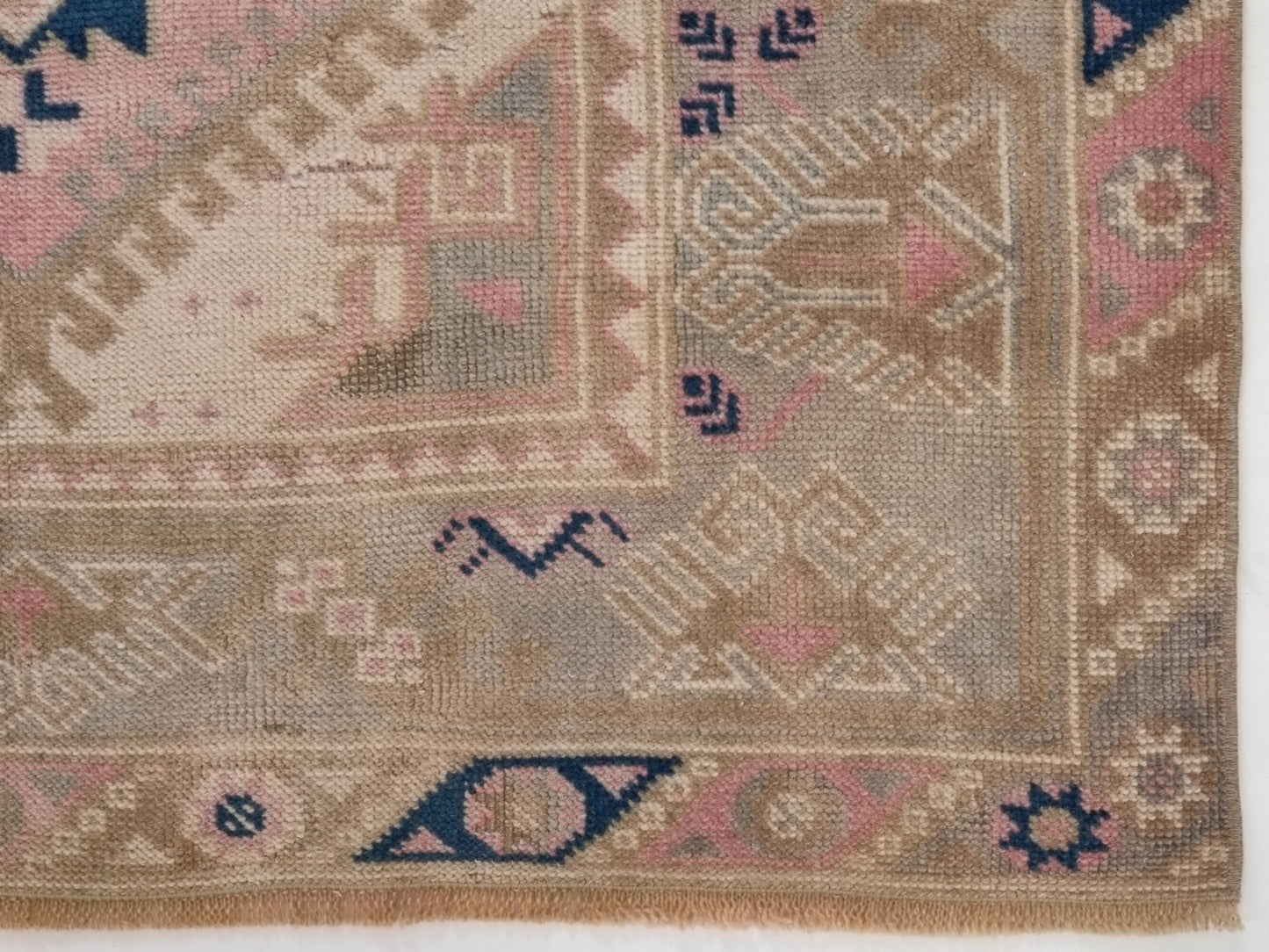 Pastel Turkish rug, Anatolia Oushak Rug, Vintage Area rug, Boho rug, Fine rug, 4x6 rug, Tribal rug, Nursery rug, Ethnic rug, Oriental, 10065