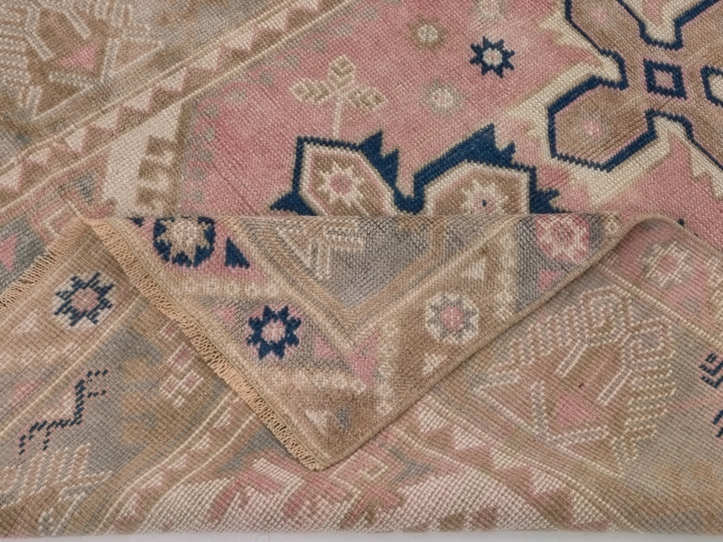 Pastel Turkish rug, Anatolia Oushak Rug, Vintage Area rug, Boho rug, Fine rug, 4x6 rug, Tribal rug, Nursery rug, Ethnic rug, Oriental, 10065