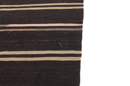 Vintage Kilim Rug 8x12, Farmhouse Brown Decor, Turkish Unique Kilim Rug, Area Faded Kilim Rug, Handmade Goat Hair Rug, Living Room Rug, 6067