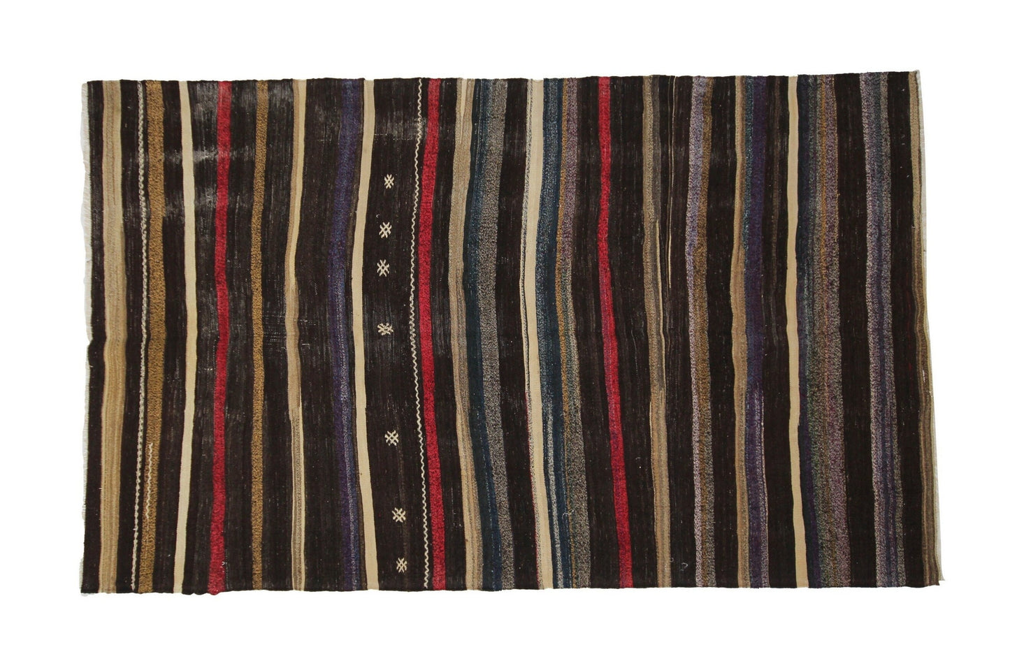 Turkish Kilim 7x11, Vintage Unique Kilim Rug, Handmade Faded Kilim Rug, Kilim Rug, Living Room Rug, Bohemian Rug, Wool Old Rug, 7875