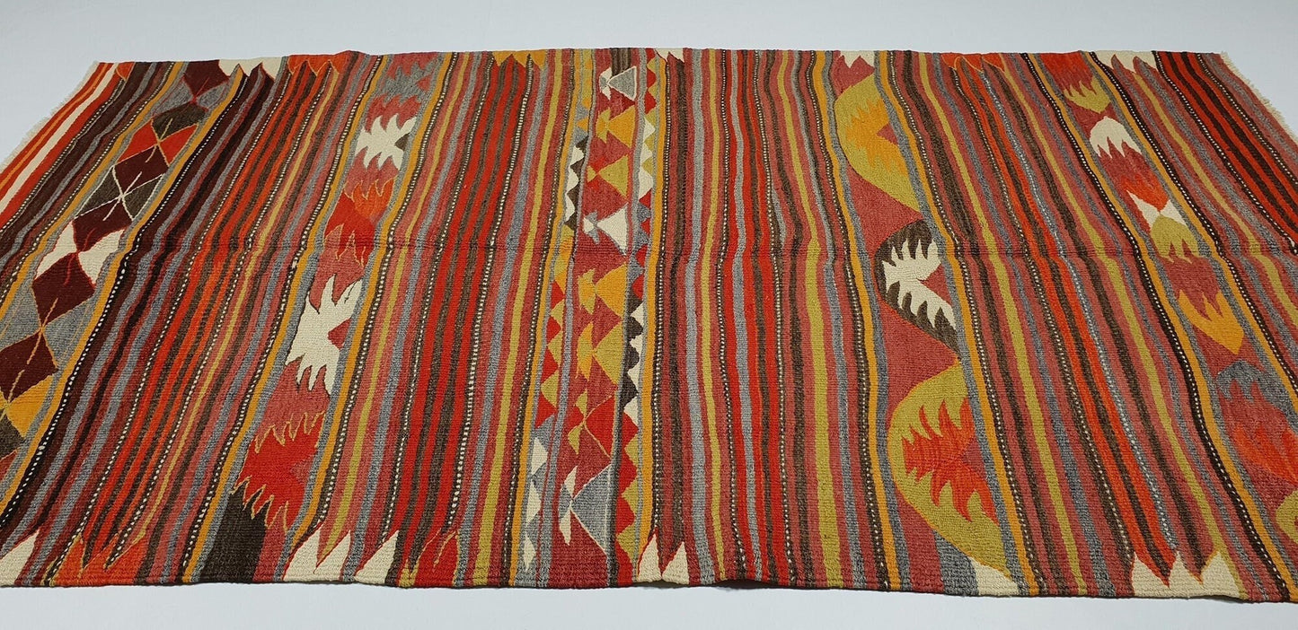 Kilim Rug 5x8, Turkish Handmade Kilim Rug, Living Room Rug, Rug Kilim, Vintage Kilim Rug, Area Kilim Rug, Bohemian Rug, Entryway Rug, 2848