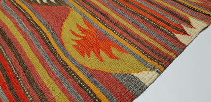 Kilim Rug 5x8, Turkish Handmade Kilim Rug, Living Room Rug, Rug Kilim, Vintage Kilim Rug, Area Kilim Rug, Bohemian Rug, Entryway Rug, 2848