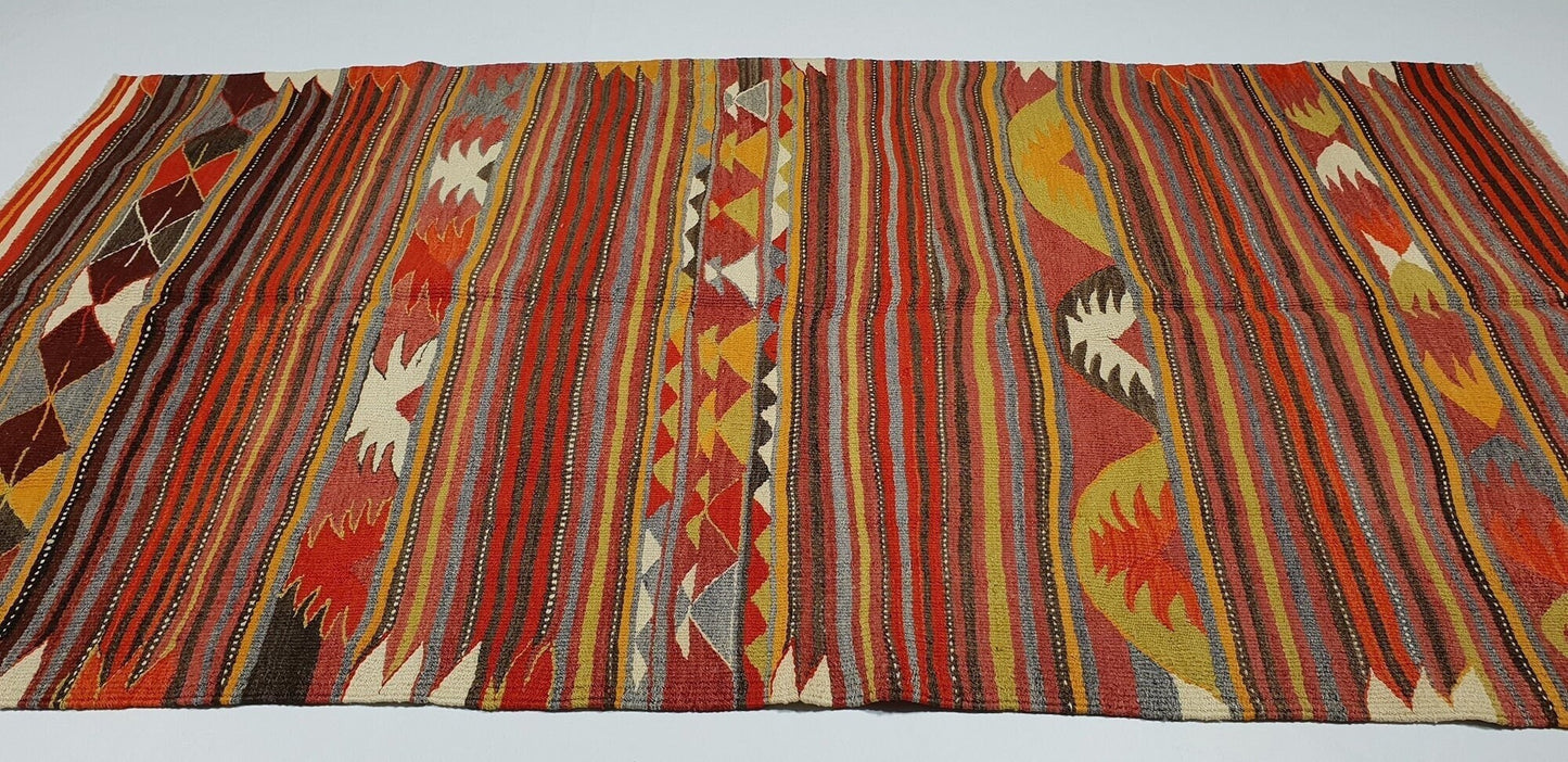 Kilim Rug 5x8, Turkish Handmade Kilim Rug, Living Room Rug, Rug Kilim, Vintage Kilim Rug, Area Kilim Rug, Bohemian Rug, Entryway Rug, 2848