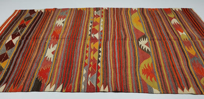 Kilim Rug 5x8, Turkish Handmade Kilim Rug, Living Room Rug, Rug Kilim, Vintage Kilim Rug, Area Kilim Rug, Bohemian Rug, Entryway Rug, 2848